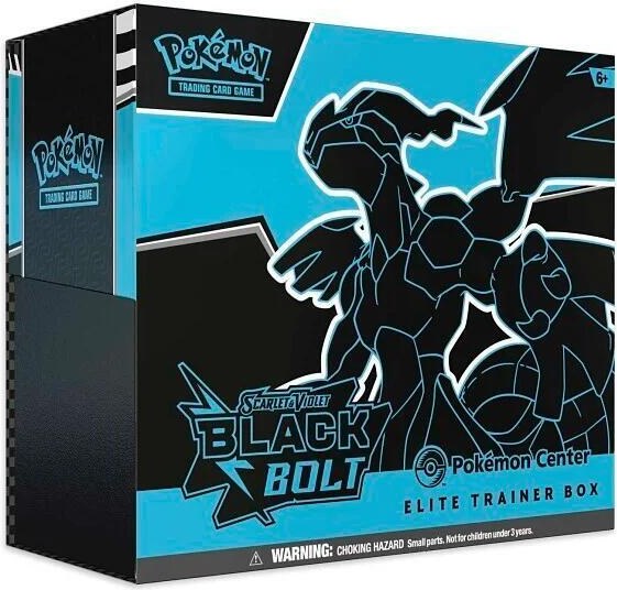 Pokemon Scarlet & Violet Black Bolt Pokemon Center Elite Trainer Box Factory Sealed