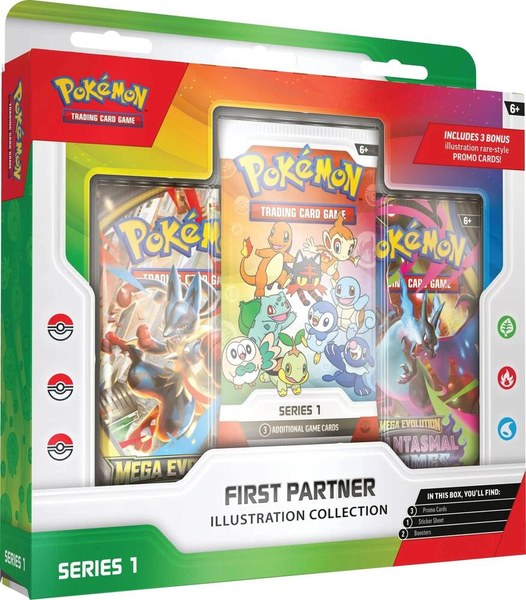 Pokemon First Partner Illustration Collection (Series 1) Factory Sealed