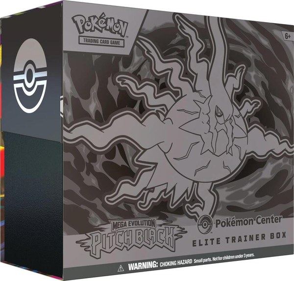 Pokemon Mega Evolution Pitch Black Pokemon Center Elite Trainer Box Factory Sealed