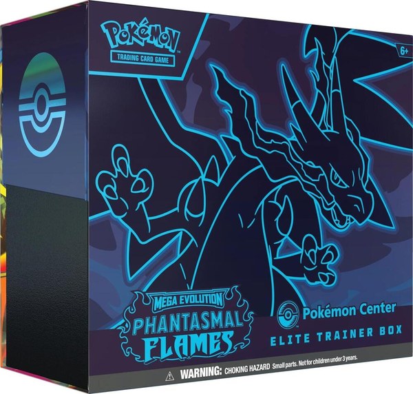 Pokemon Mega Evolution Phantasmal Flames Pokemon Center Elite Trainer Box Factory Sealed