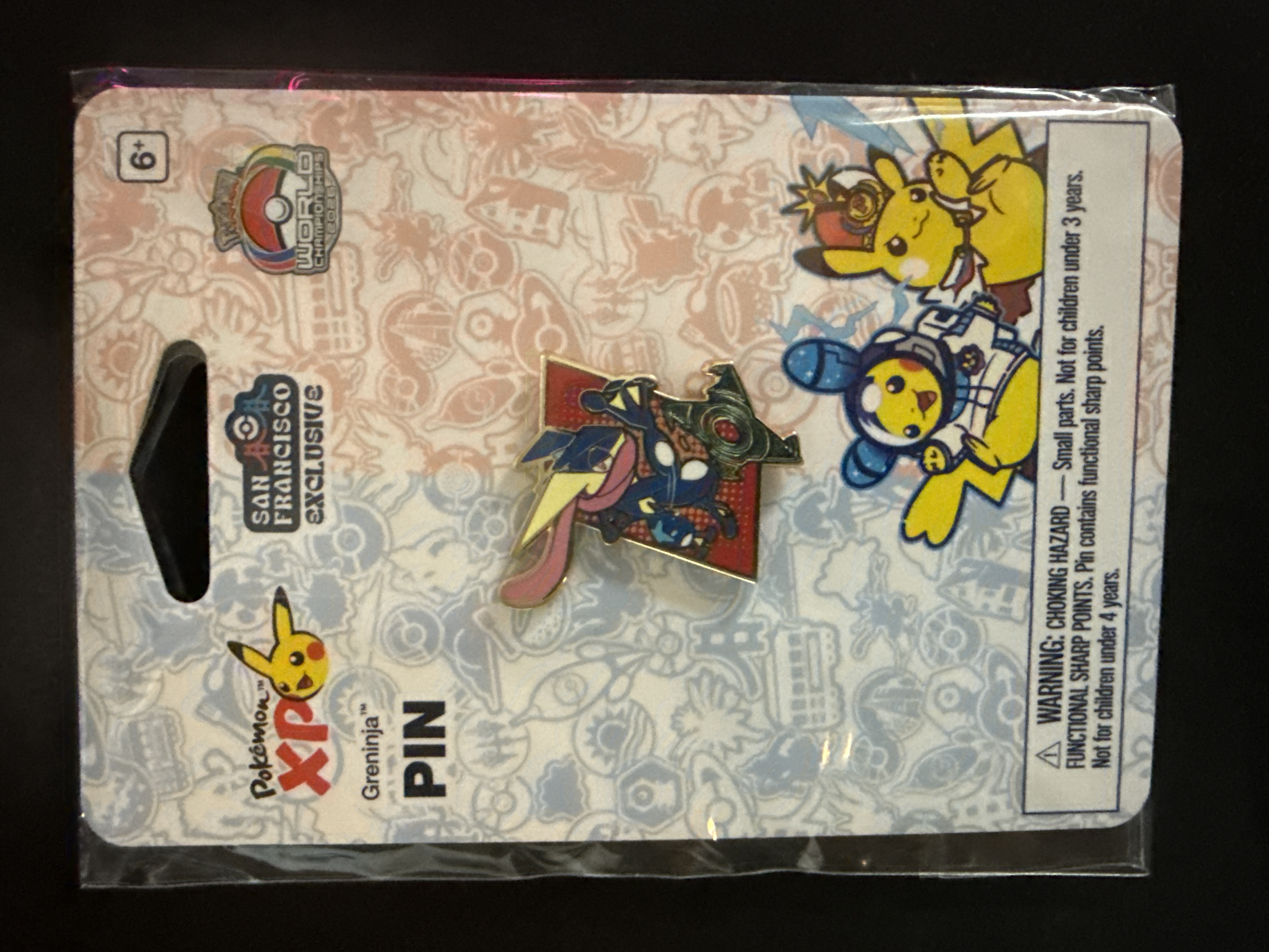 Pokemon 2026 World Championships Greninja Pin Factory Sealed