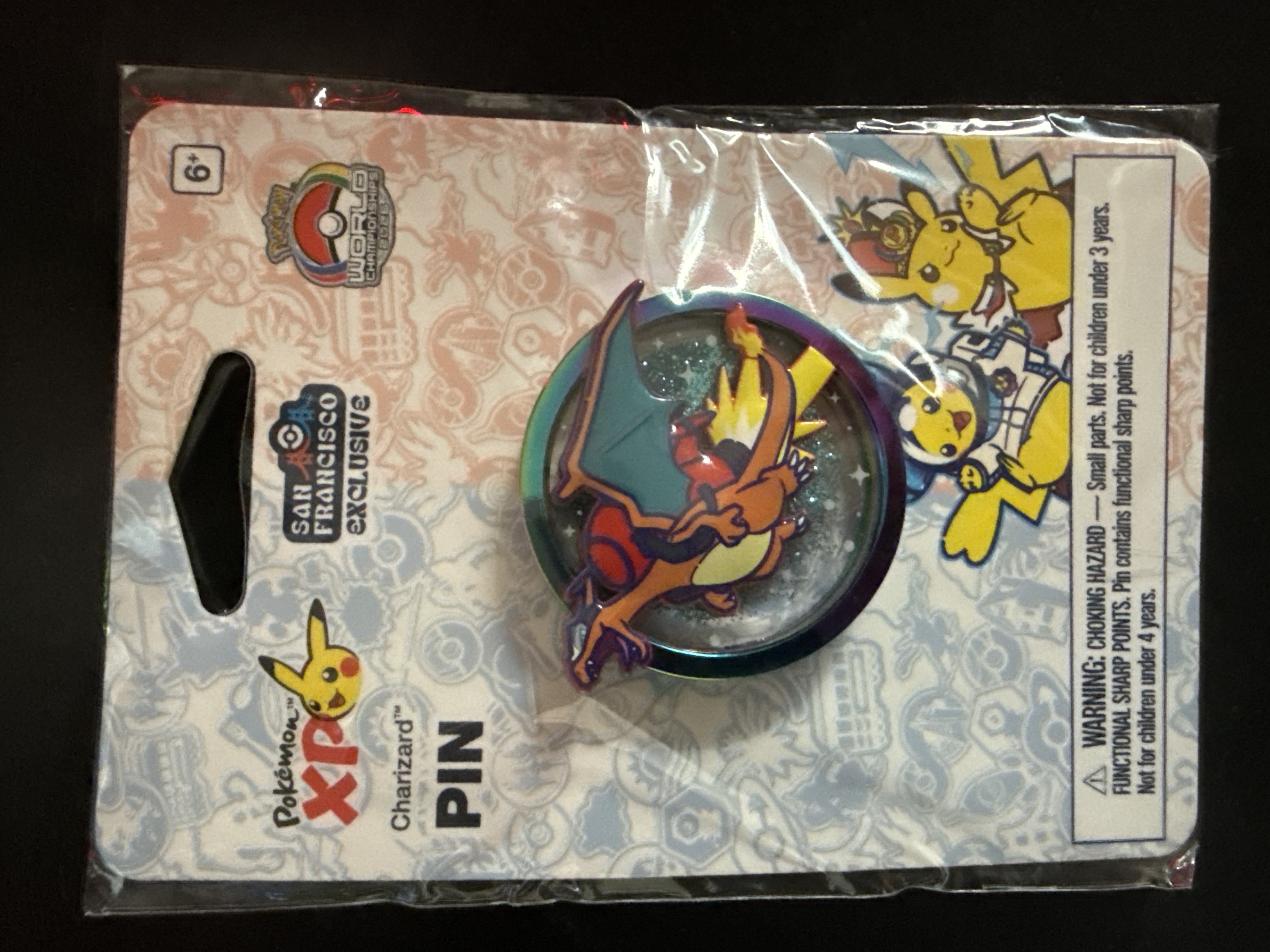 Pokemon 2026 World Championships Charizard Pin Factory Sealed