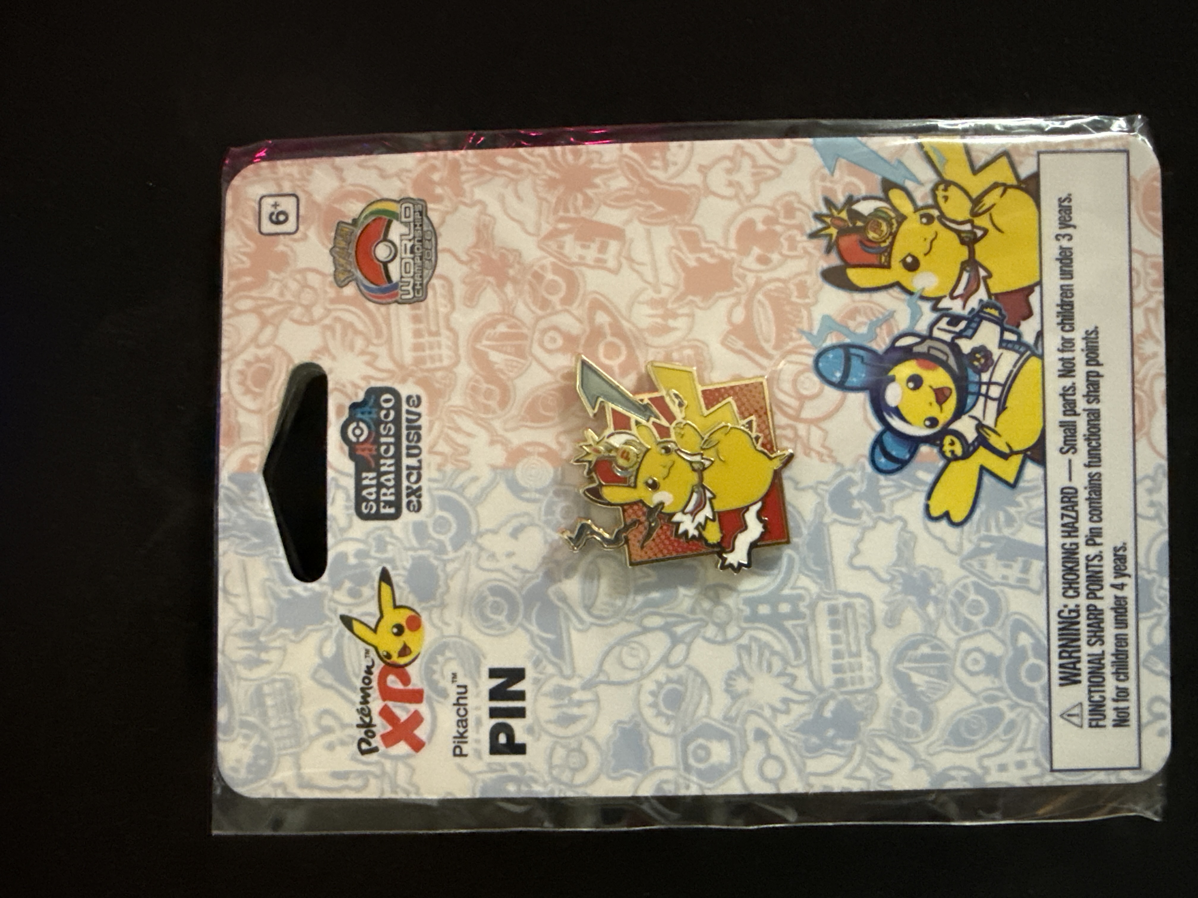 Pokemon 2026 World Championships Pikachu Pin Factory Sealed