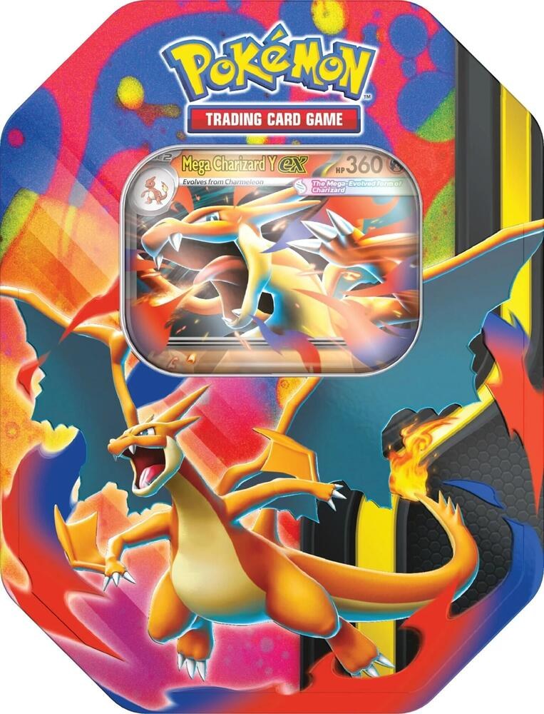 Pokemon Mega Charizard Tin (Mega Charizard Y) Factory Sealed
