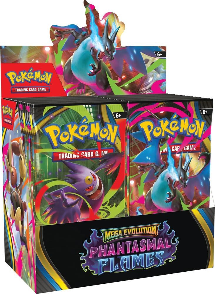 Pokemon Mega Evolution Phantasmal Flames Booster Display Box (36 Packs) Factory Sealed