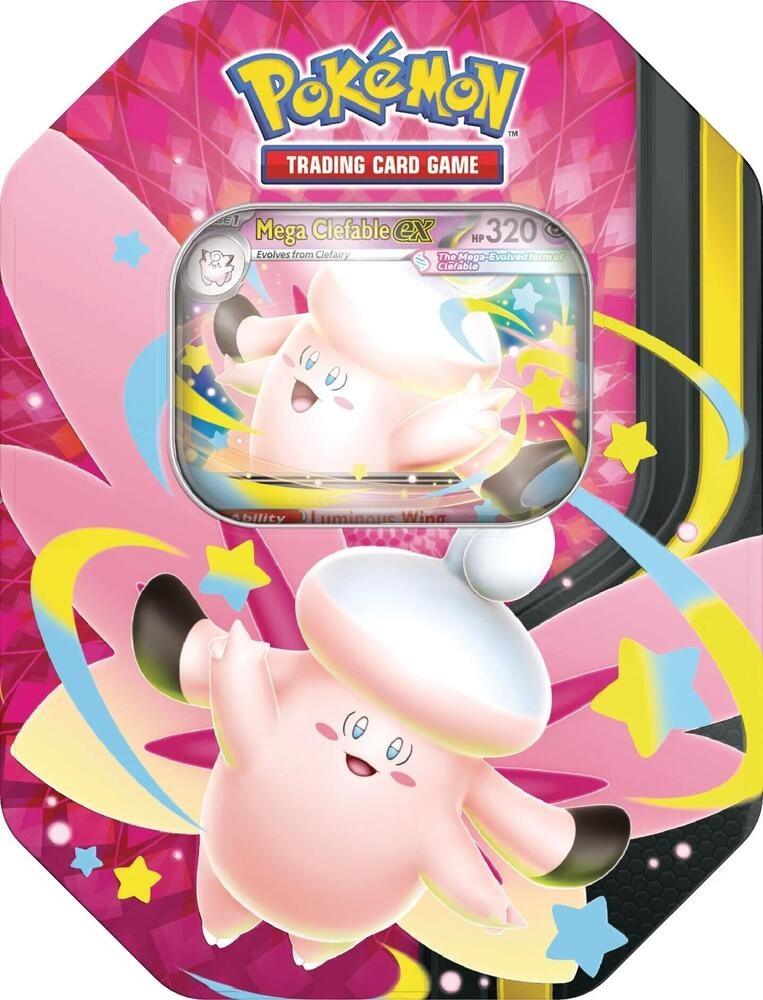 Pokemon Mega Moonlit Tin [Mega Clefable ex] Factory Sealed