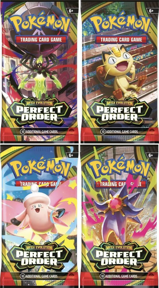 Pokemon Perfect Order Booster Pack Art Bundle [Set of 4] Factory Sealed