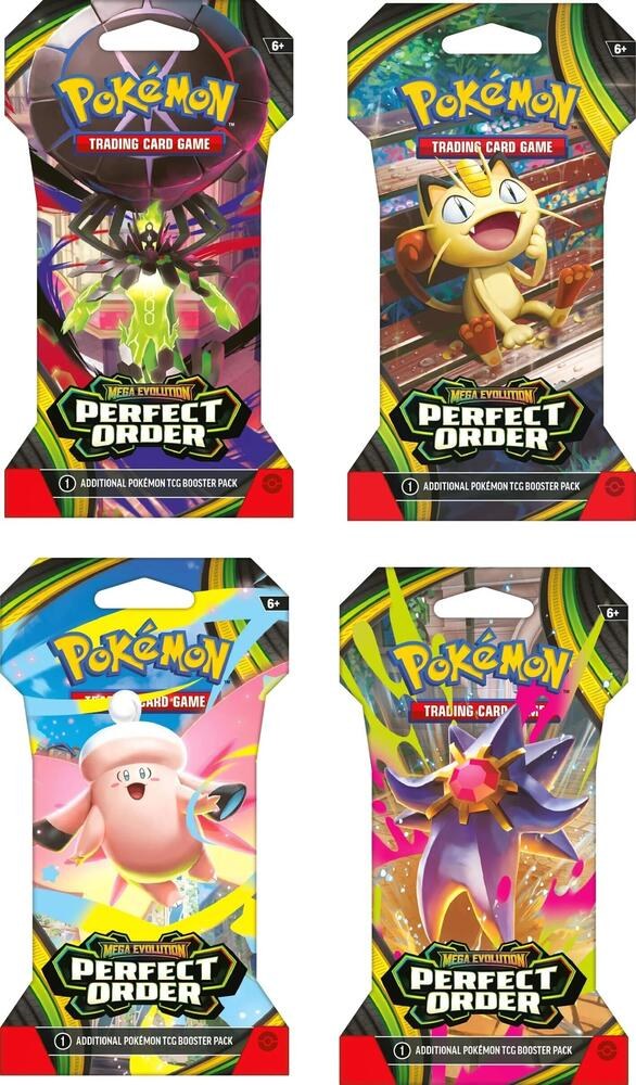 Pokemon Perfect Order Sleeved Booster Pack Art Bundle [Set of 4] Factory Sealed