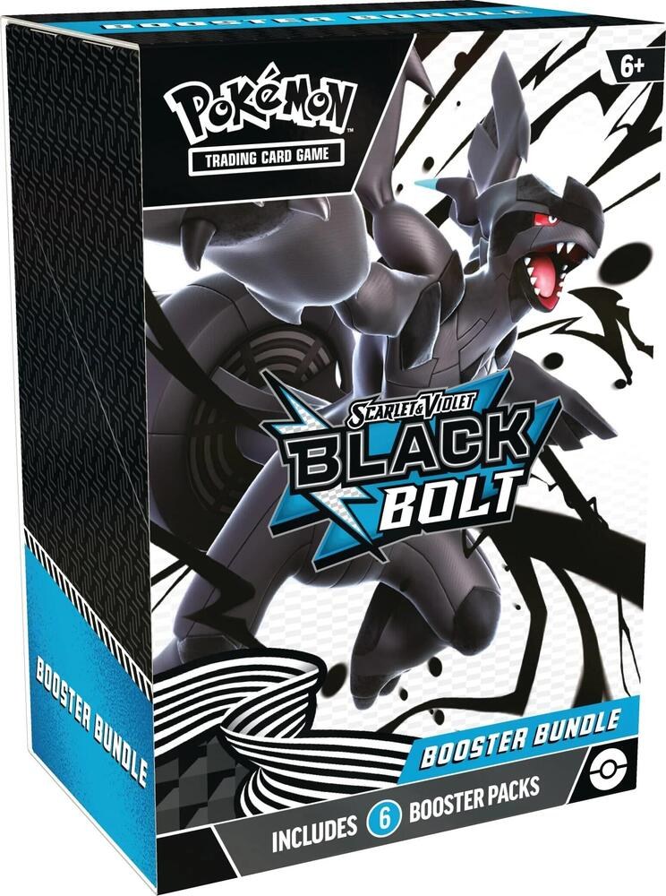 Pokemon Scarlet & Violet Black Bolt Booster Bundle (6 Packs) Factory Sealed